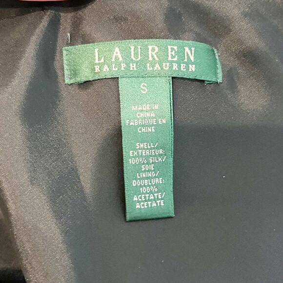 Ralph Lauren 100% Silk Paisley Matching Blouse and Midi Skirt Set Orange Small - Picture 3 of 13